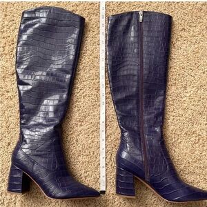 Marc Fisher Purple knee Boots